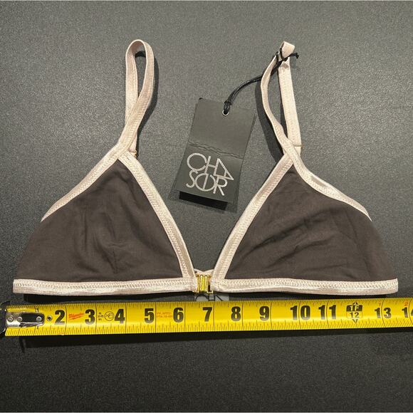 NWT Chaser Mesh Front Clasp Bralette, Gray/Light Pink, Women's Size Medium - Picture 5 of 5